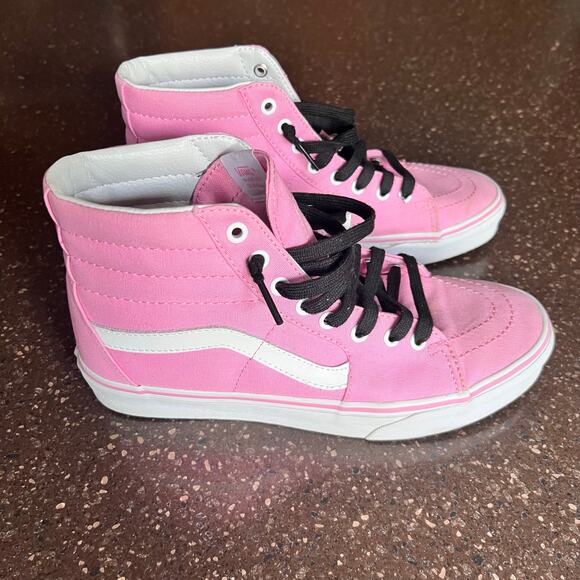 VANs Off the Wall Unisex SK8 High Top Skate Shoes Size W 10.5 Pink M 9 - Picture 1 of 9